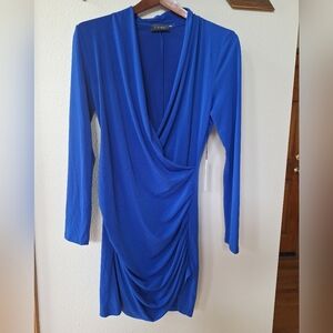 NWT ASTR the label Womens Deep V-neckline Knee-length Dress. Size L